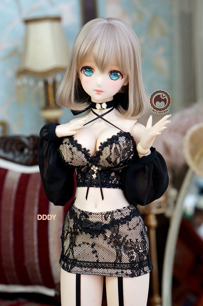 【喵屋】+恶魔爱神+1/3BJD DD(SS/S/M/L)DDS,SDGR女,AS58ド-ル用洋服7点セット