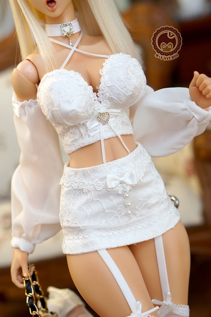 【喵屋】+恶魔爱神+1/3BJD DD(SS/S/M/L)DDS,SDGR女,AS58ド-ル用洋服7点セット
