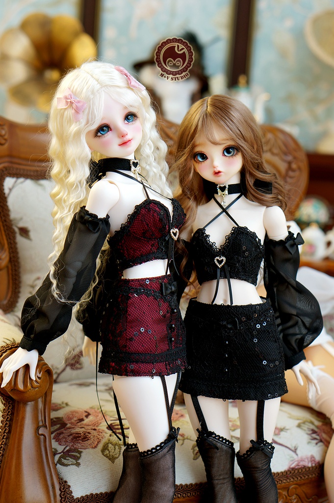 【喵屋】+恶魔爱神+1/4BJD衣装★DDP/MSD/MDD(S/M/L胸)/SDM ANGEL PHILIAド-ル用