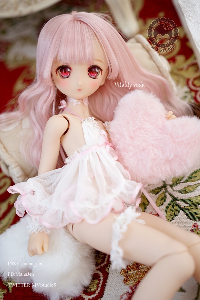 -Treasure-総レースベビードール,パジャマDDP MDD MSD SDM 1/4BJD