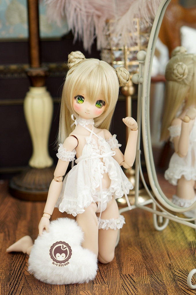 -Treasure-総レースベビードール,パジャマDDP MDD MSD SDM 1/4BJD