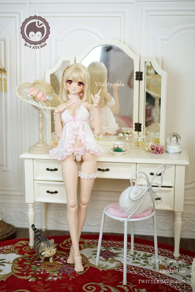 -Treasure-総レースベビードール,パジャマDDDY DD3 MDD