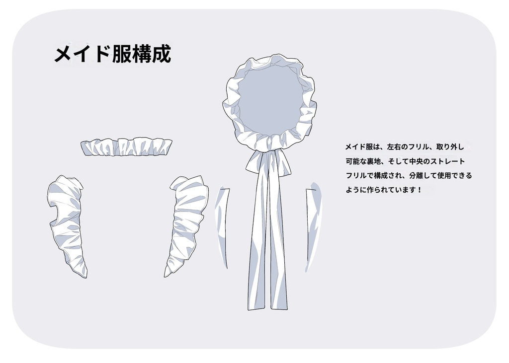 【時短】イラスト・漫画용 フリル画像素材