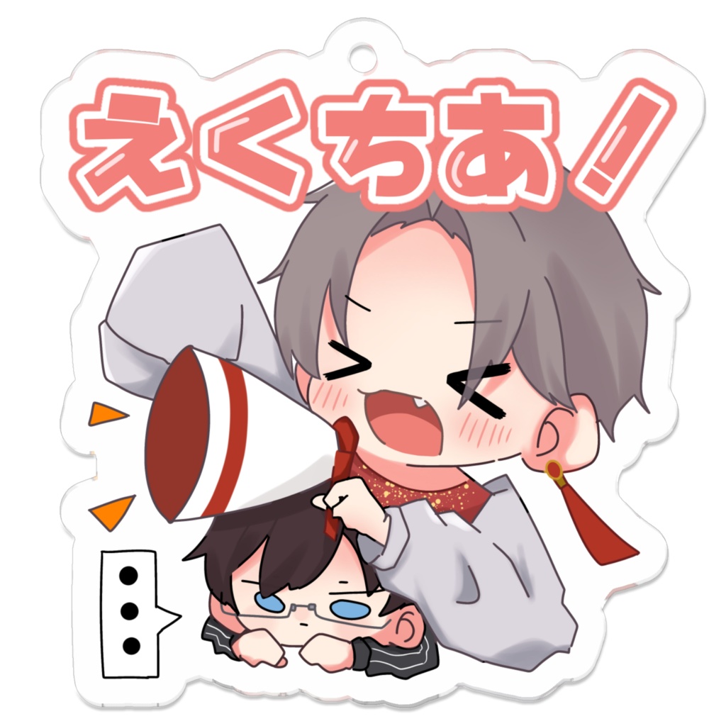 メン限記念アクキー- 50 x 50 (mm)