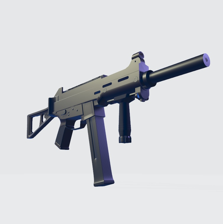 UMP【3Dモデル・ローポリ】