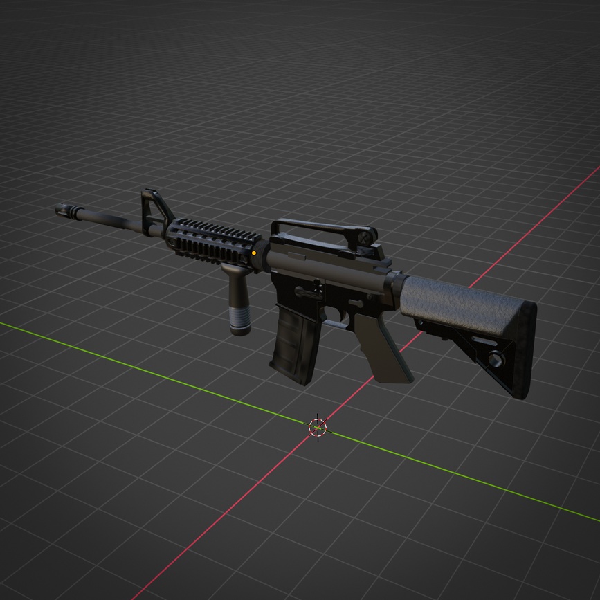 M4A1【3Dモデル・ハイポリ】