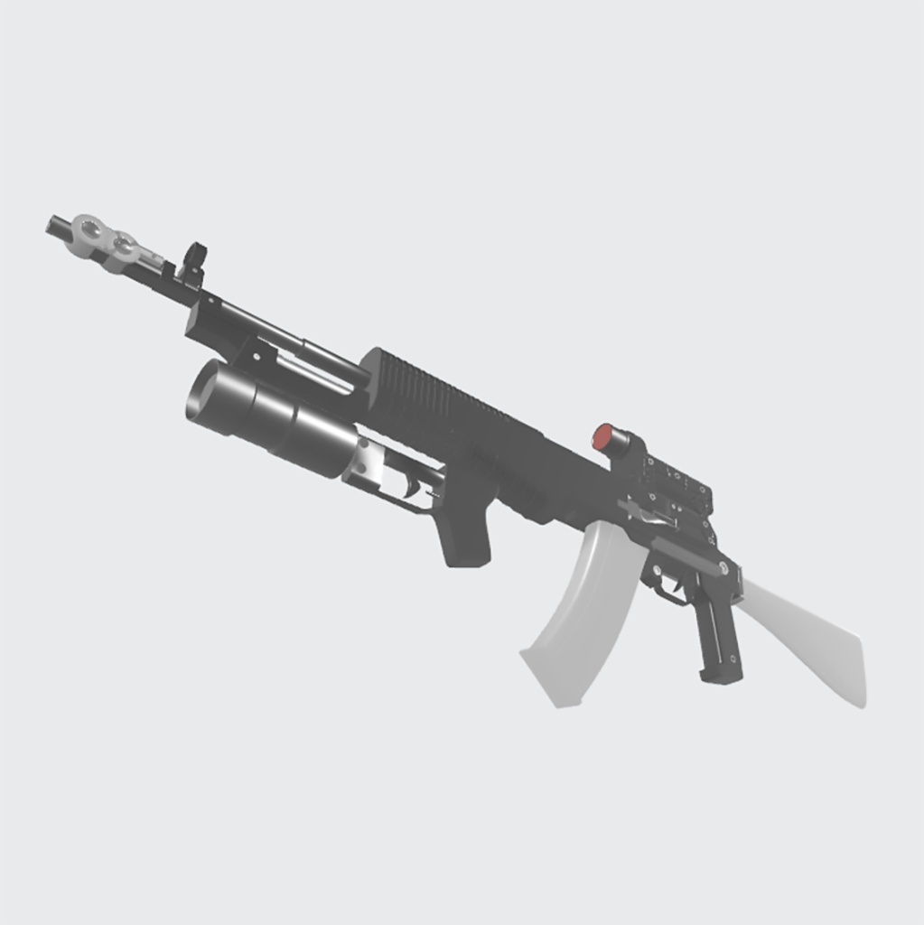 AN-94【3Dモデル・ローポリ】