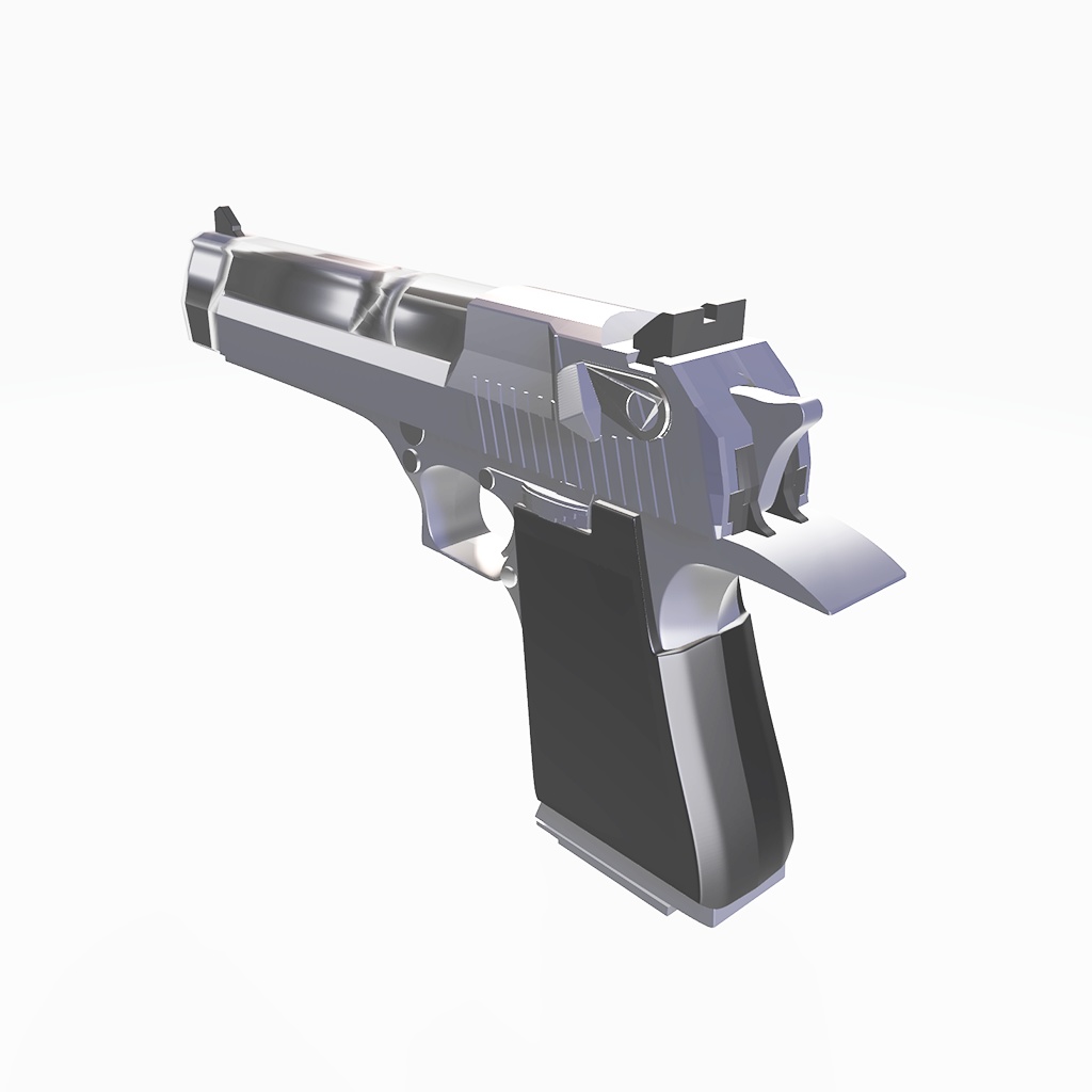 デザートイーグル【3Dモデル・ハイポリ】