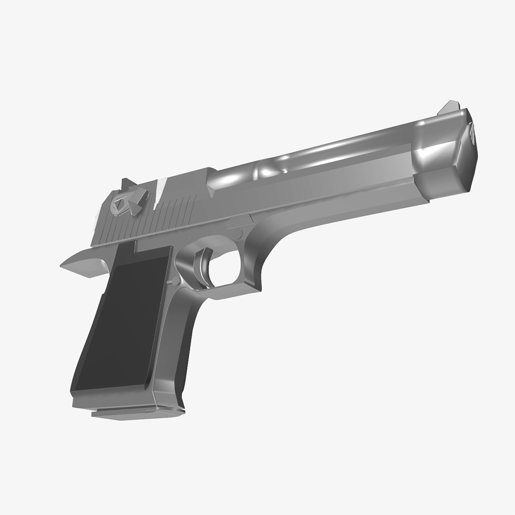 デザートイーグル【3Dモデル・ハイ&ローポリセット】