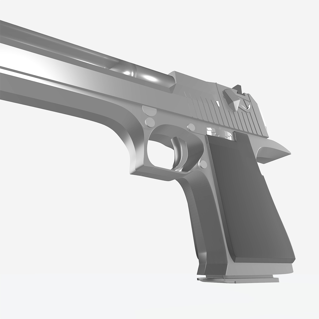 デザートイーグル【3Dモデル・ハイ&ローポリセット】