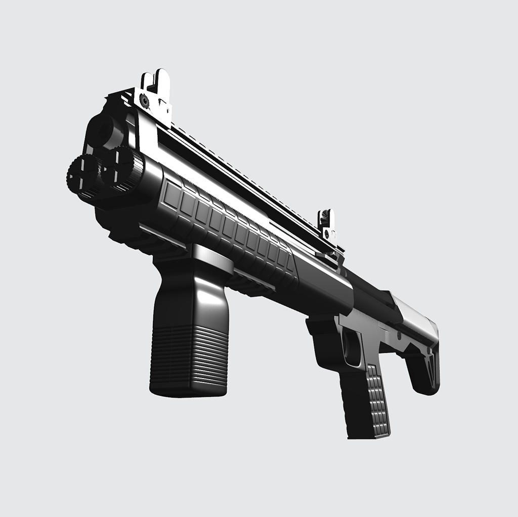 KSG【3Dモデル・ハイ&ローポリセット】