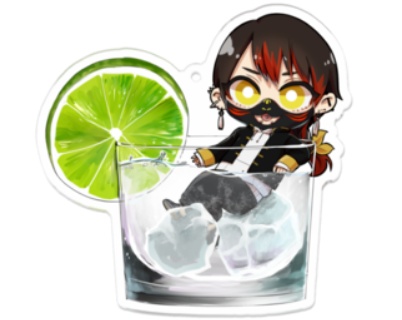 【A:お面有】神風ルキ-アクリルキーホルダー