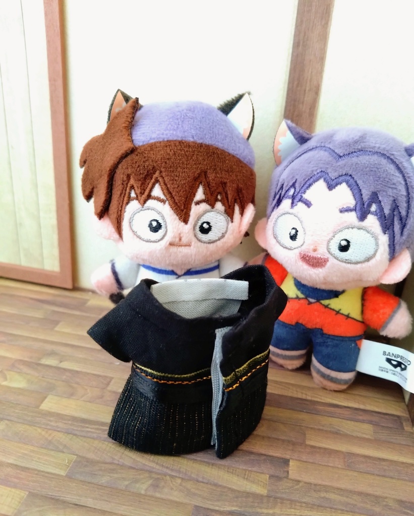 *袴・黒/白* ほわぬい用婚礼衣装