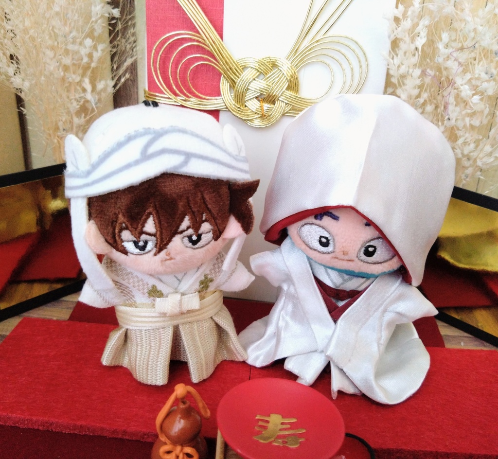 *袴・黒/白* ほわぬい用婚礼衣装