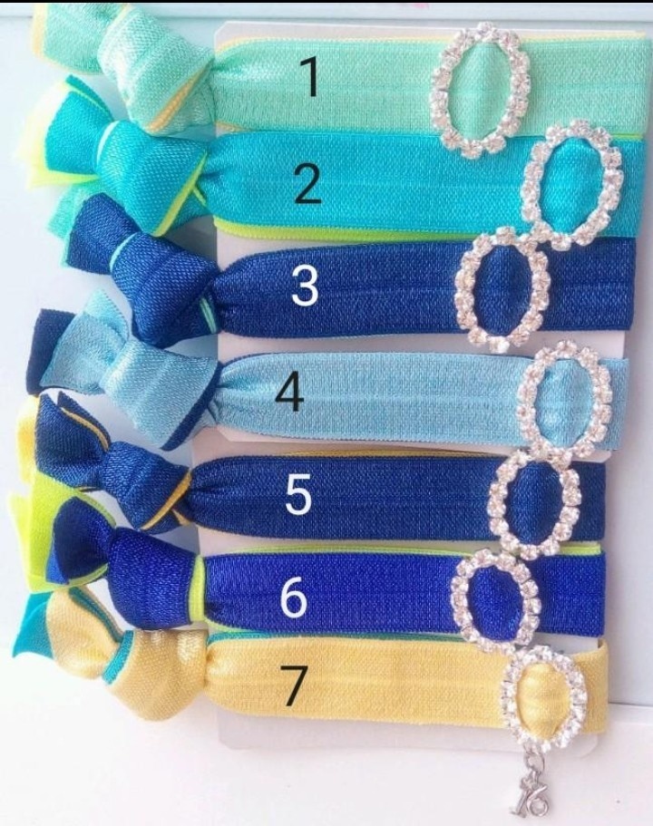 ヘアタイ ブレスレットにも 夏色各種 Uf Stgt Booth