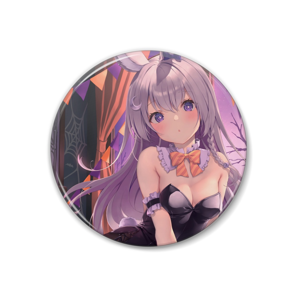 ハロウィン缶バッチ 兎月しゅな