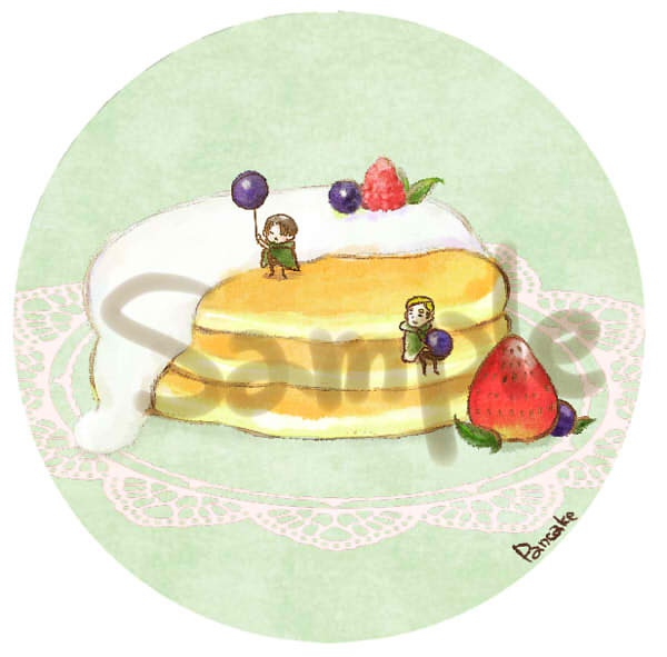 エルヴィン&リヴァイ スイーツ缶バッジ