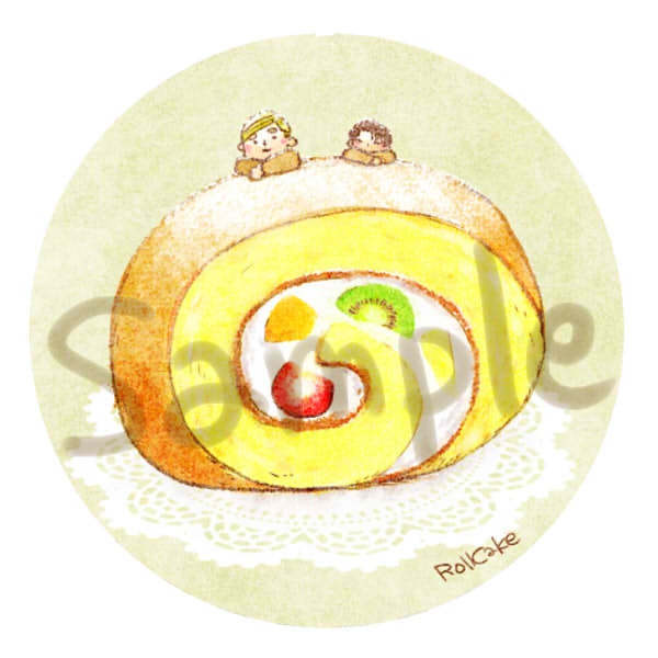 エルヴィン&リヴァイ スイーツ缶バッジ