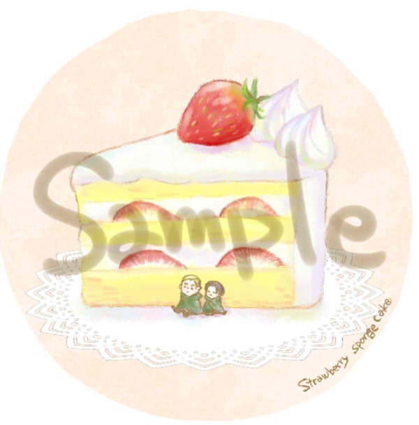 エルヴィン&リヴァイ スイーツ缶バッジ