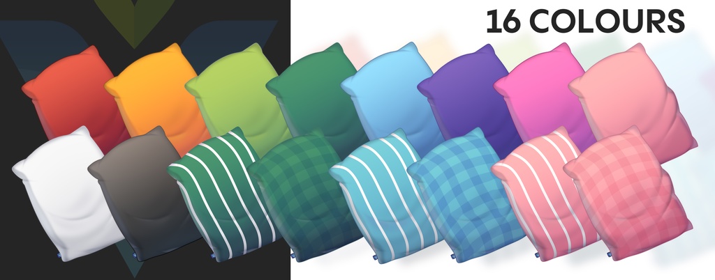 FREE PILLOWS PACK | Vtuber materials | Free vtuber assets