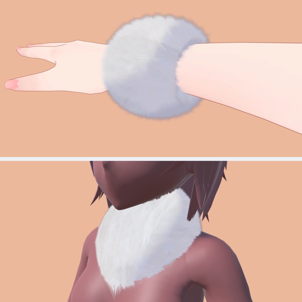 【汎用】もふもふパーツセット