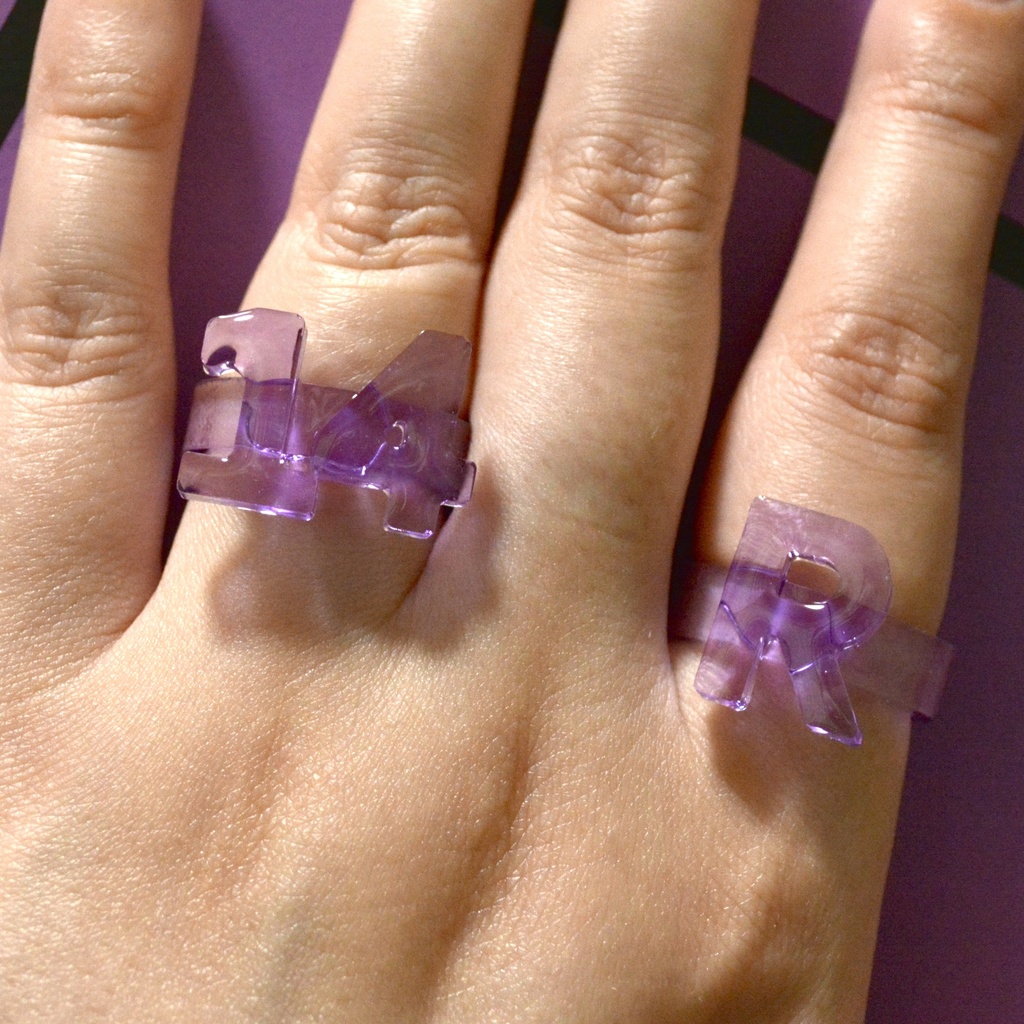 ナンバリング【好きな数字やアルファベットが選べるリング】