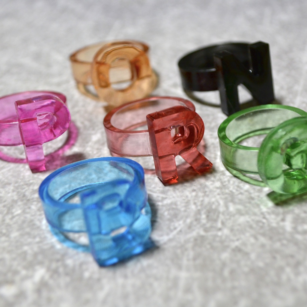 ナンバリング【好きな数字やアルファベットが選べるリング】