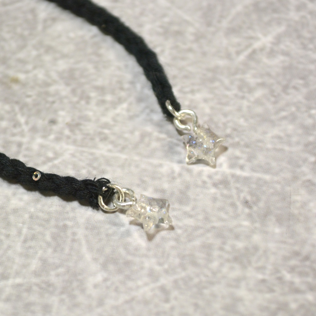 【2way】夜の星空レース編みチョーカー