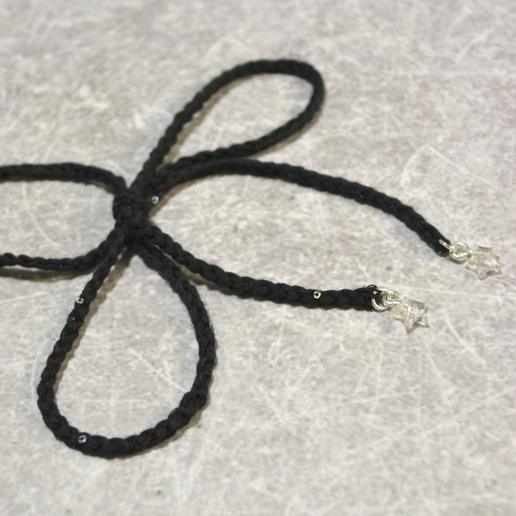 【2way】夜の星空レース編みチョーカー