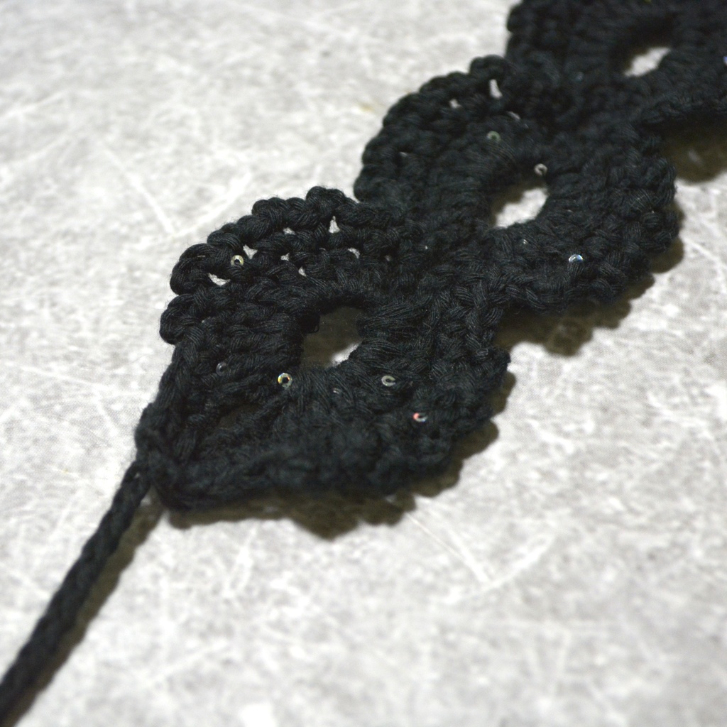 【2way】夜の星空レース編みチョーカー