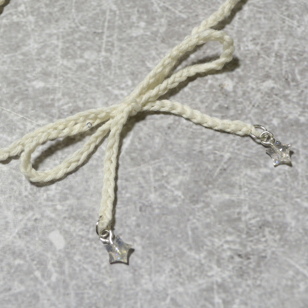 【2way】白夜の星空レース編みチョーカー