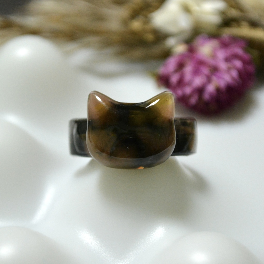 べっ甲キャットリング