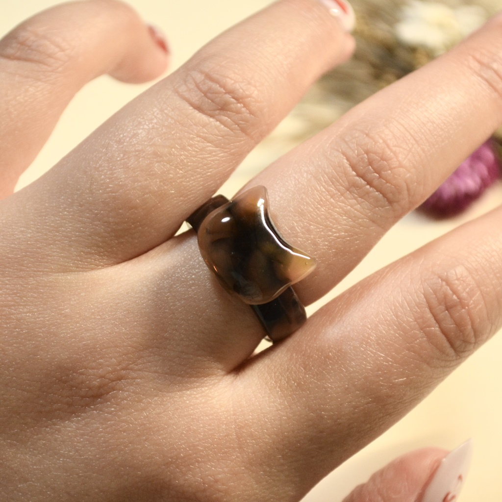 べっ甲キャットリング