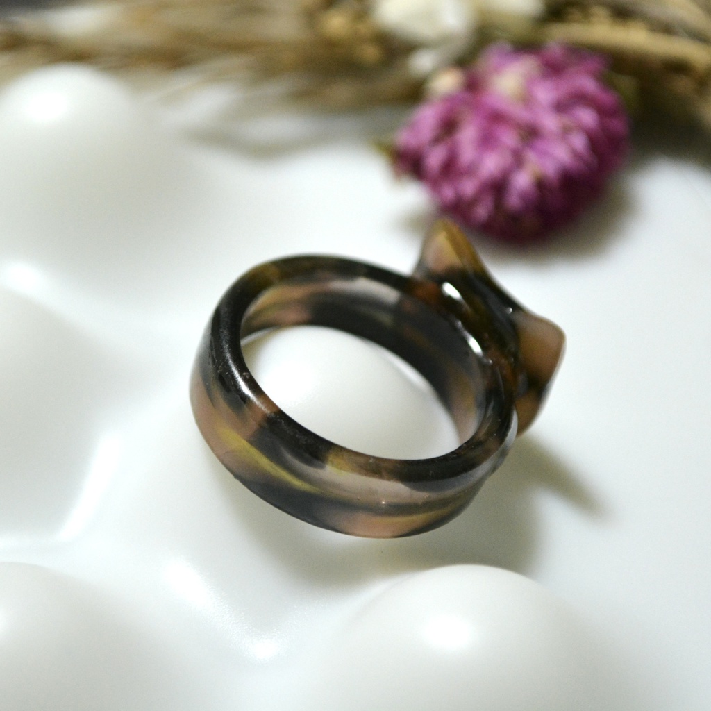 べっ甲キャットリング