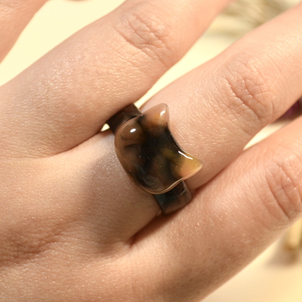 べっ甲キャットリング