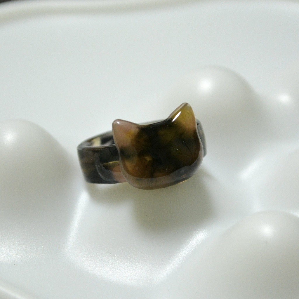 べっ甲キャットリング