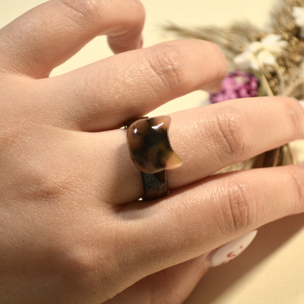 べっ甲キャットリング