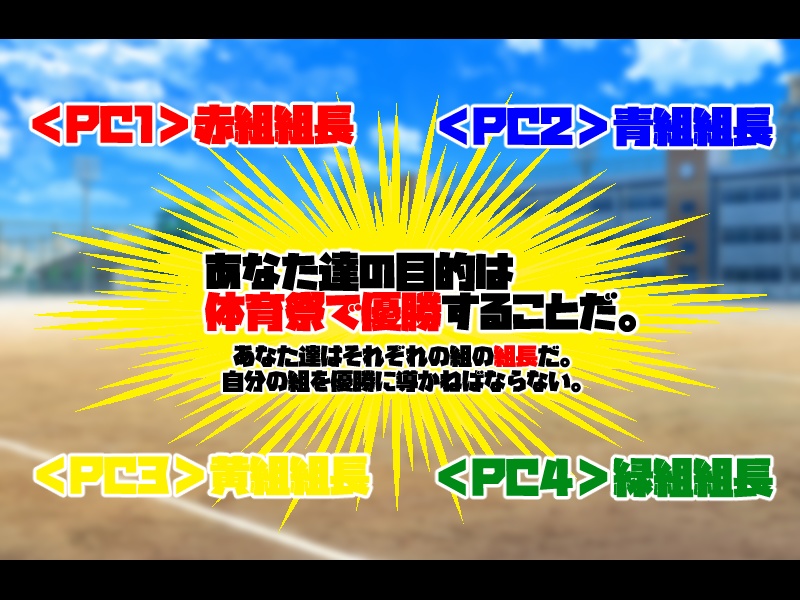 シノビガミ『4忍あつまればもんじゅの知恵~激戦!天高く燃える体育祭の巻~』