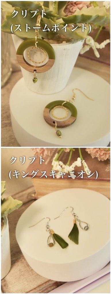 クリプトモチーフピアス/イヤリング(全2種)