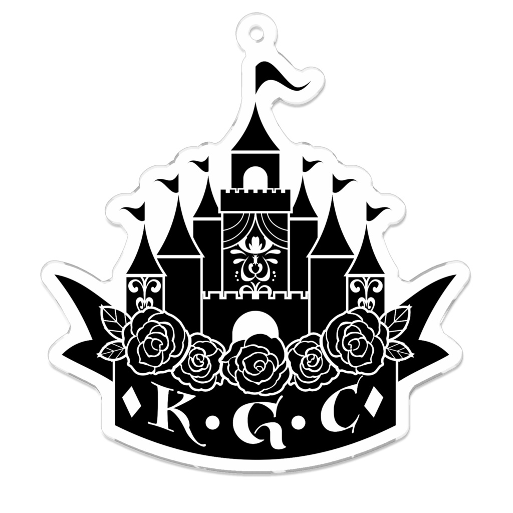 プリンセスカイリ 2025 ゲームキャッスル(ブラック) アクリルキーホルダー【5th Anniversary】