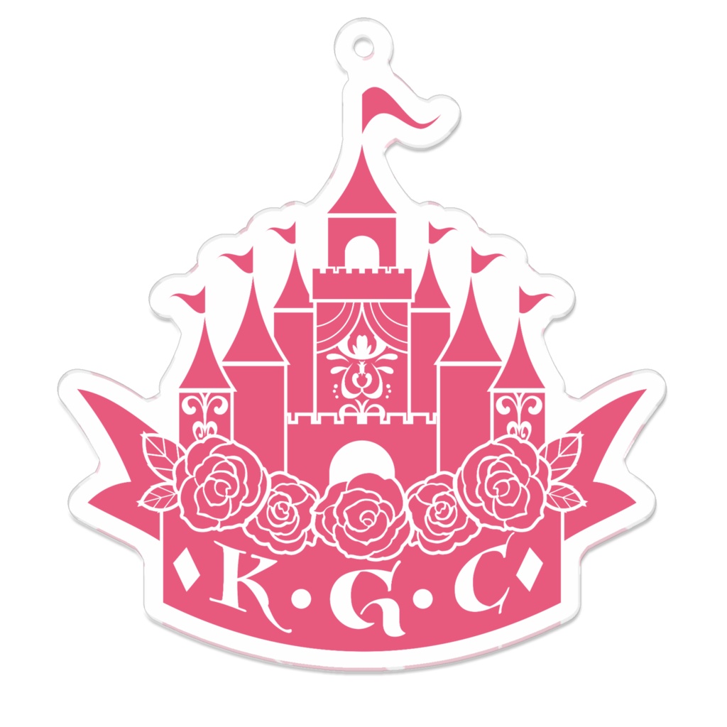プリンセスカイリ 2025 ゲームキャッスル(ピンク) アクリルキーホルダー【5th Anniversary】