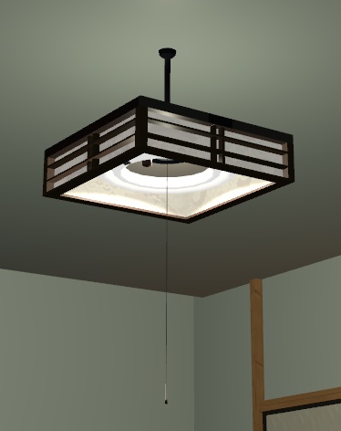 【3Dモデル】和室の照明