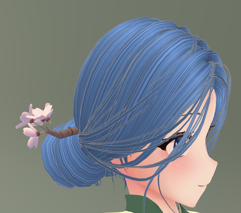 【3Dモデル】桜のかんざし