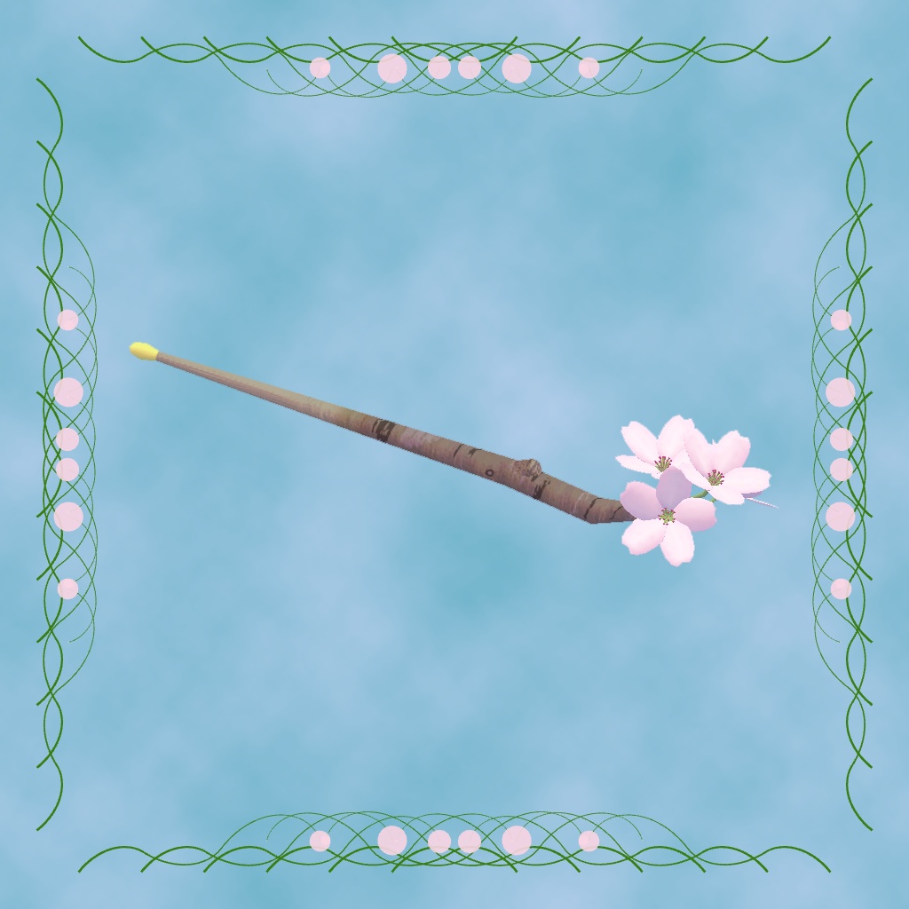 【3Dモデル】桜のかんざし