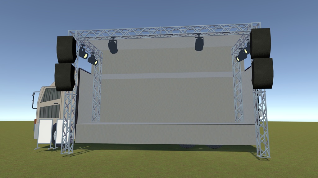 【3Dモデル】ステージトラック