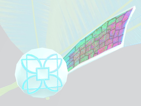 【3Dモデル】羽根の髪飾り