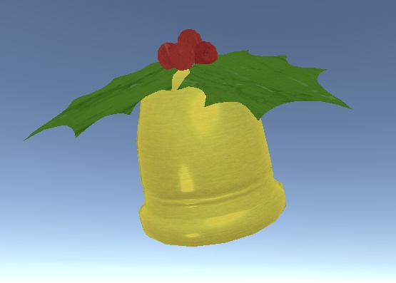 【3Dモデル】クリスマスのベル【無償版あり】