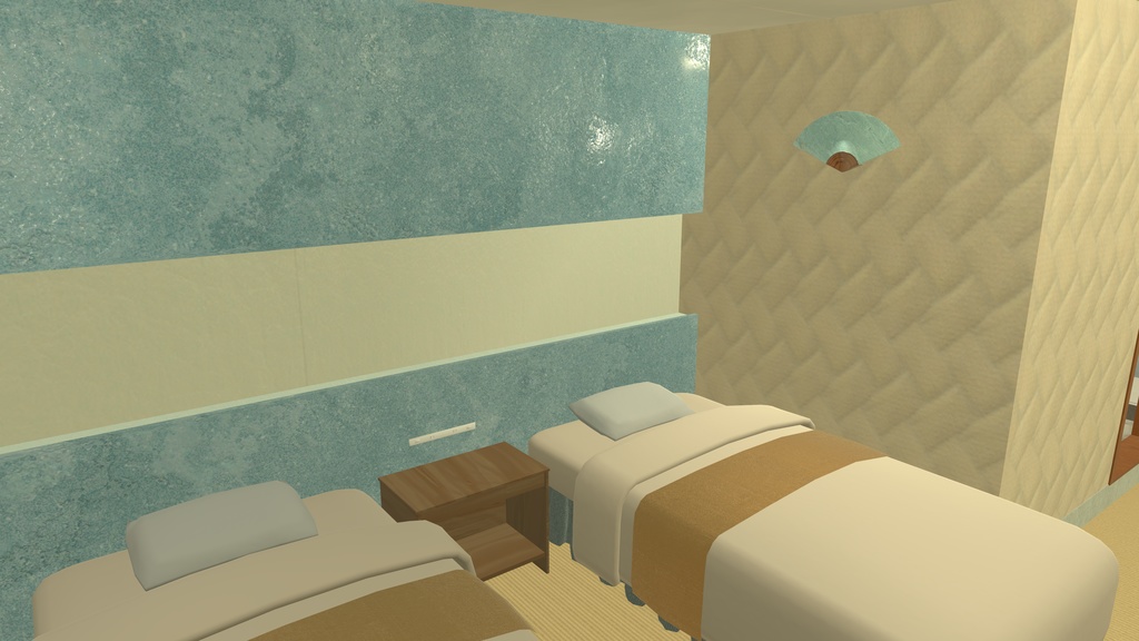 Midnight Breeze - Royal Room【VRChat想定ワールドアセット】