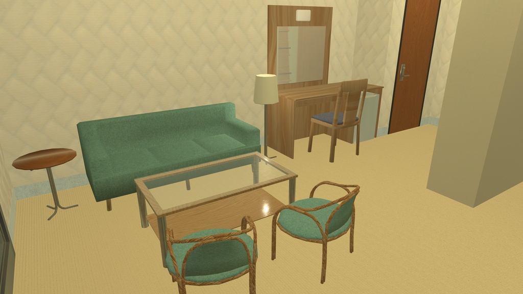 Midnight Breeze - Royal Room【VRChat想定ワールドアセット】