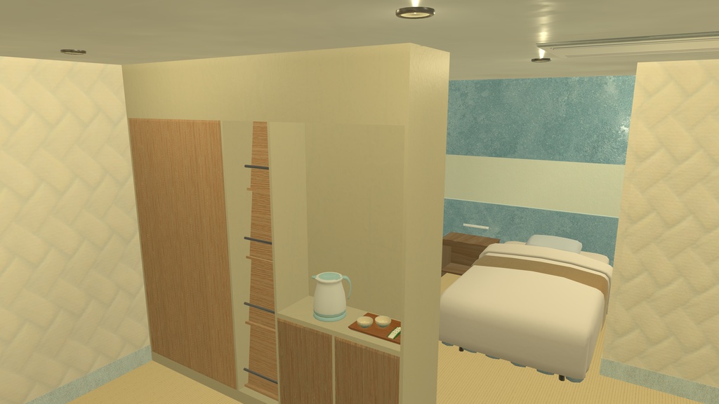 Midnight Breeze - Royal Room【VRChat想定ワールドアセット】